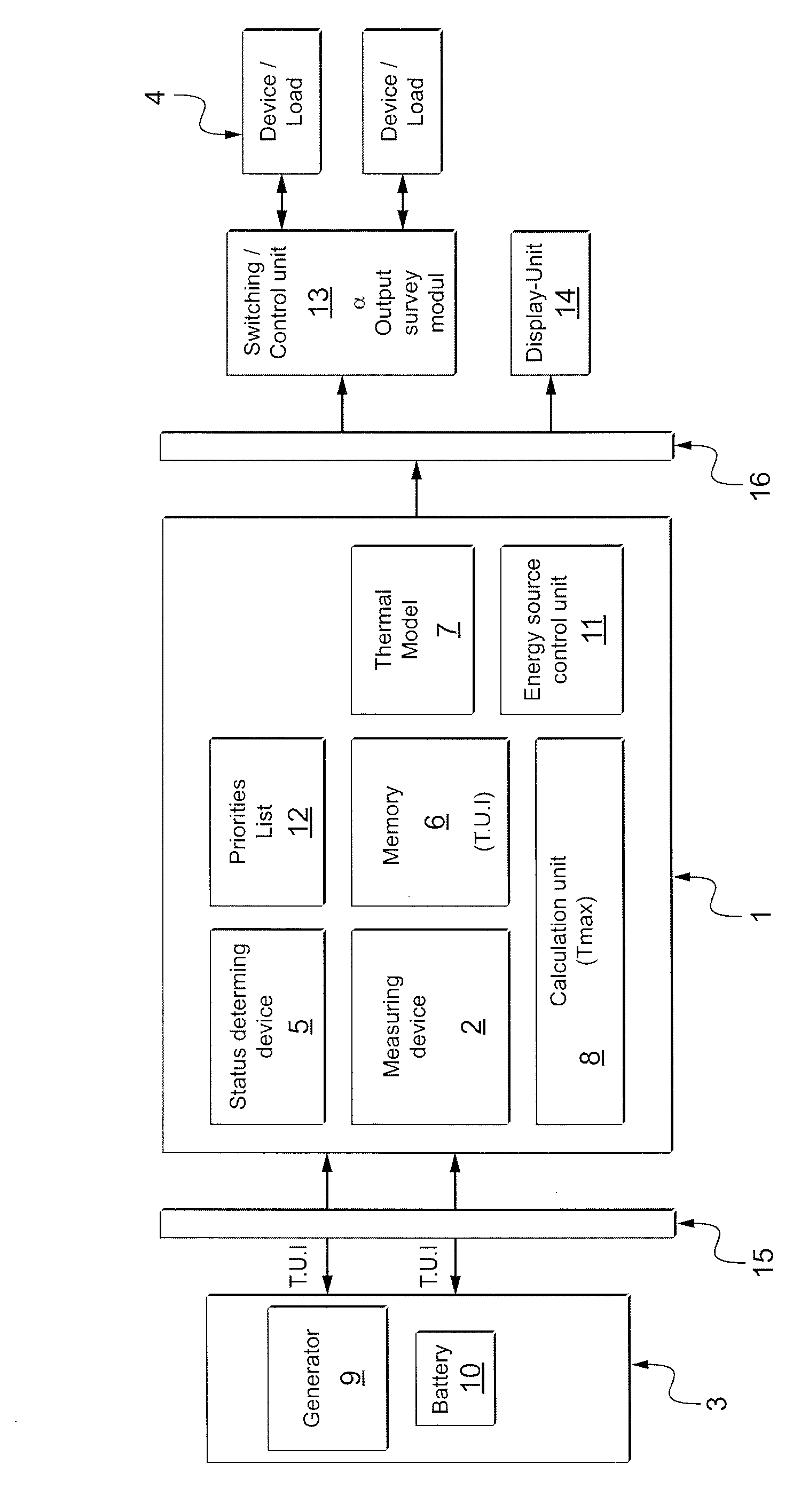 Method and system for an optimized utilization of energy resources of an electrical system