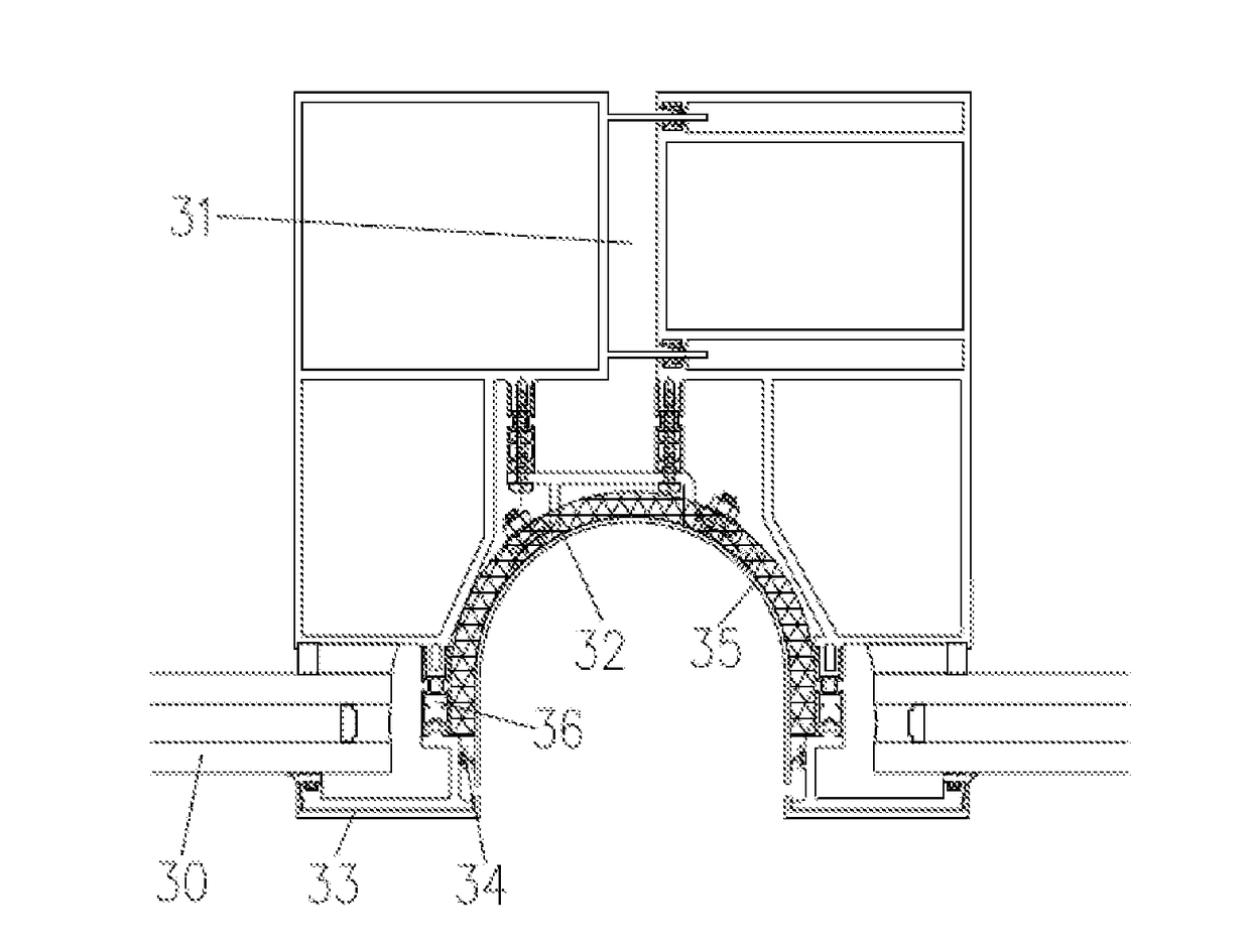 Structure for blocking heat transfer through thermal bridge of curtain wall building