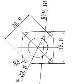 Method for processing copper tube having circular inside and quadrate outside