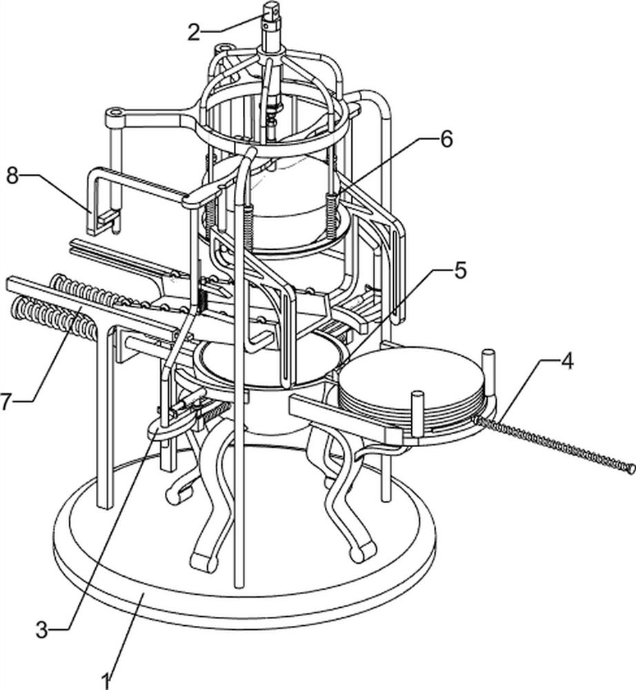 Precise stamping forming equipment for arc-shaped bottom cover of boiler