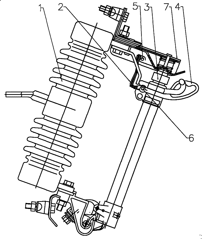 Novel outdoor high-voltage drop type fuse