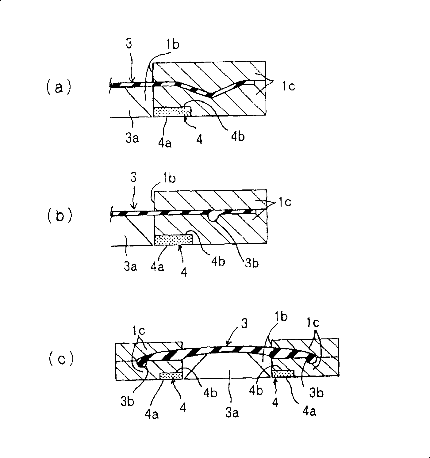 Adhesive chuck device