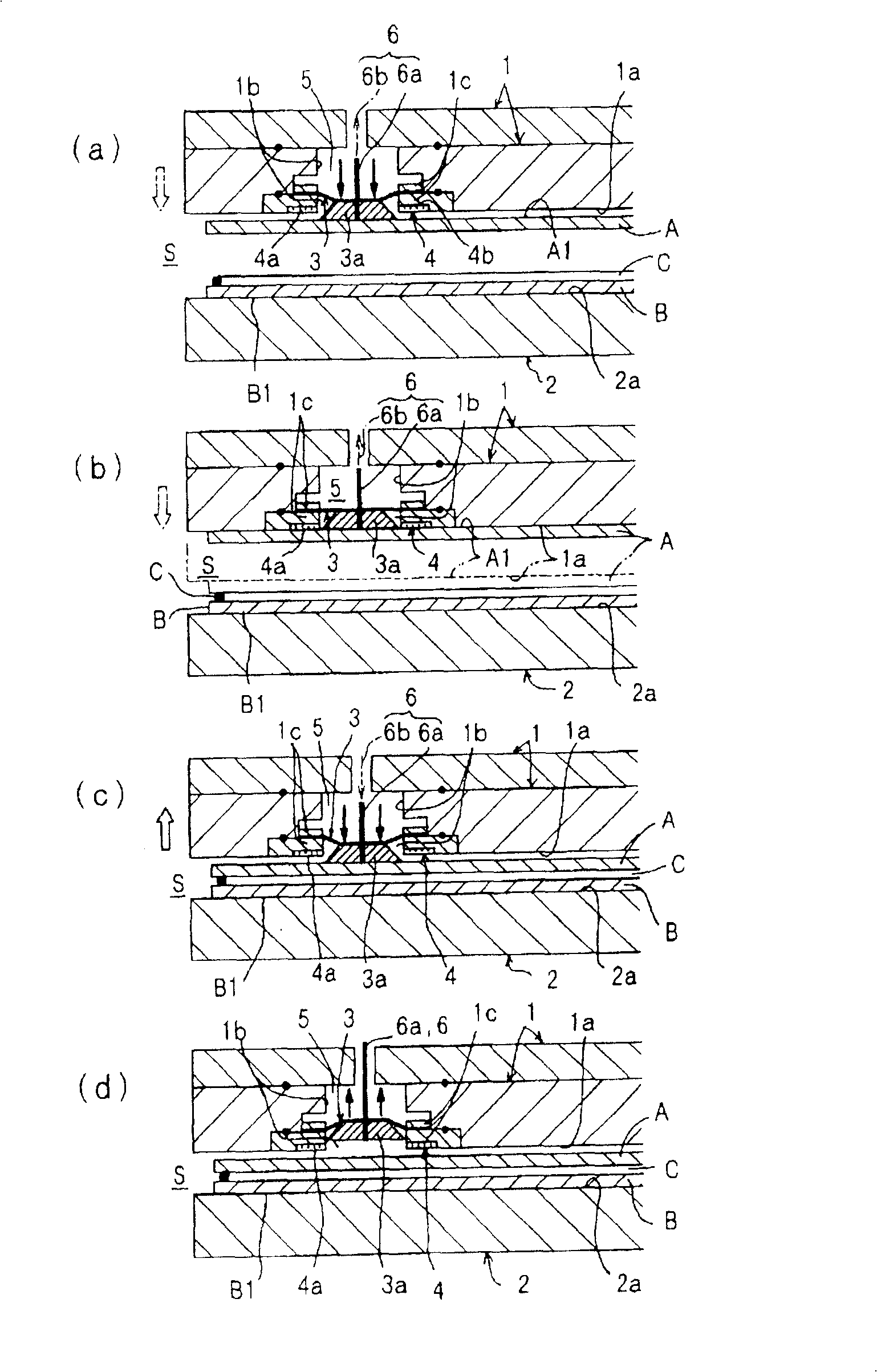 Adhesive chuck device