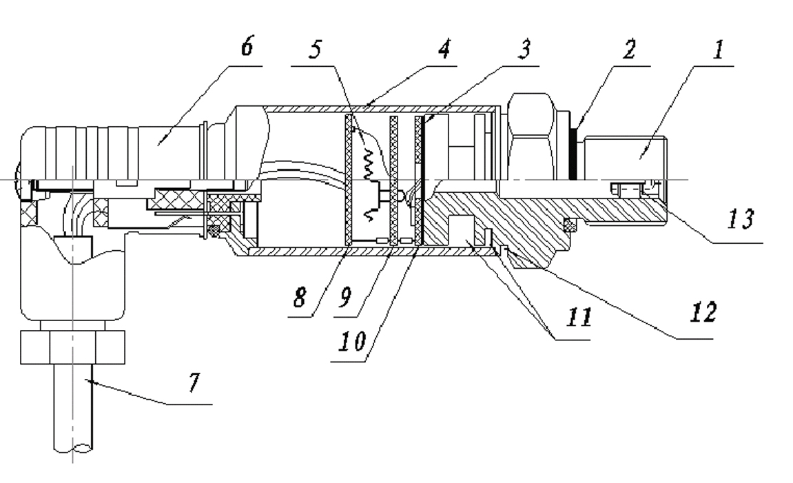 Grounded pressure transmitter