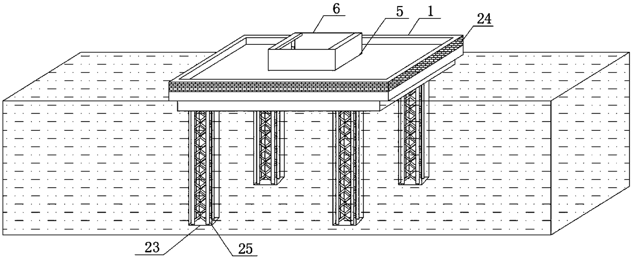 Platform type fish culture device