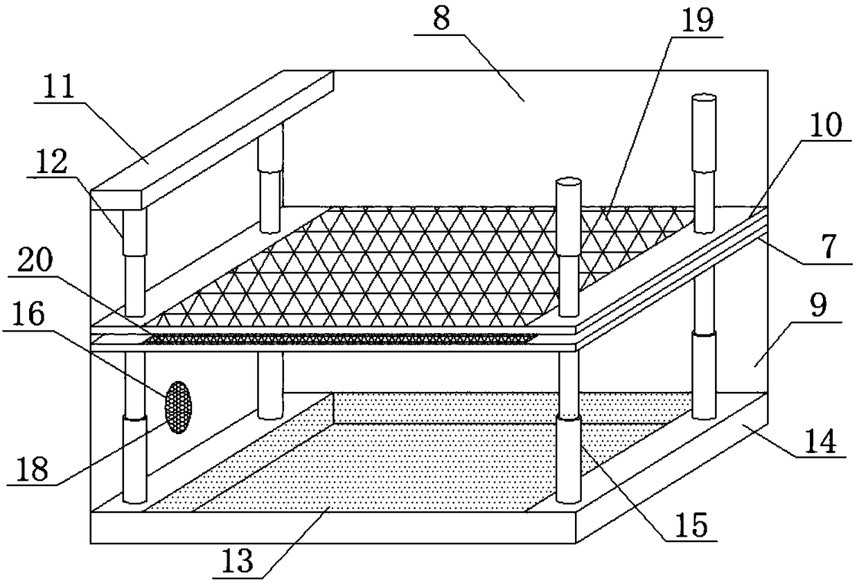 Platform type fish culture device