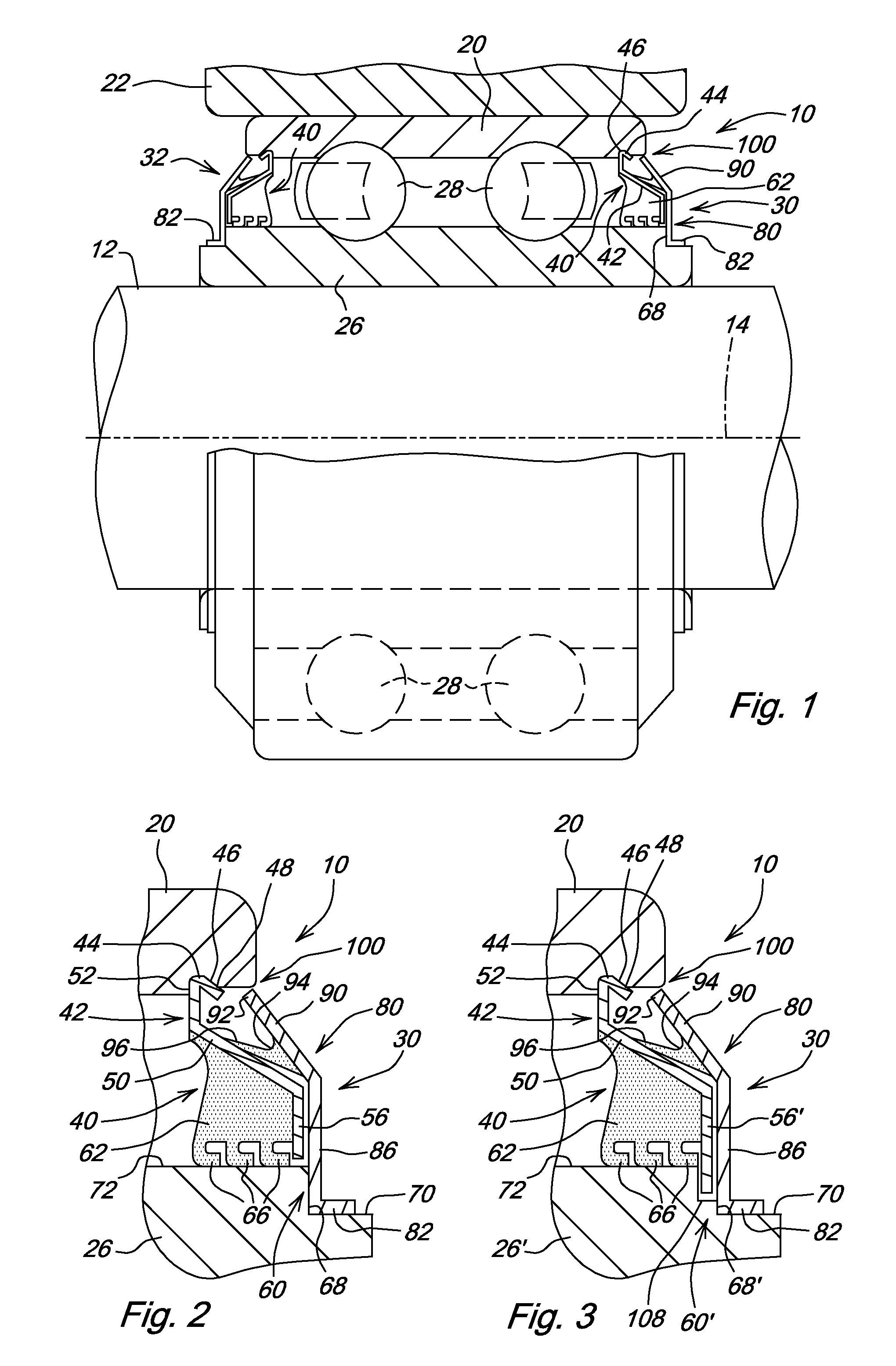 Bearing seal assembly for agricultural applications