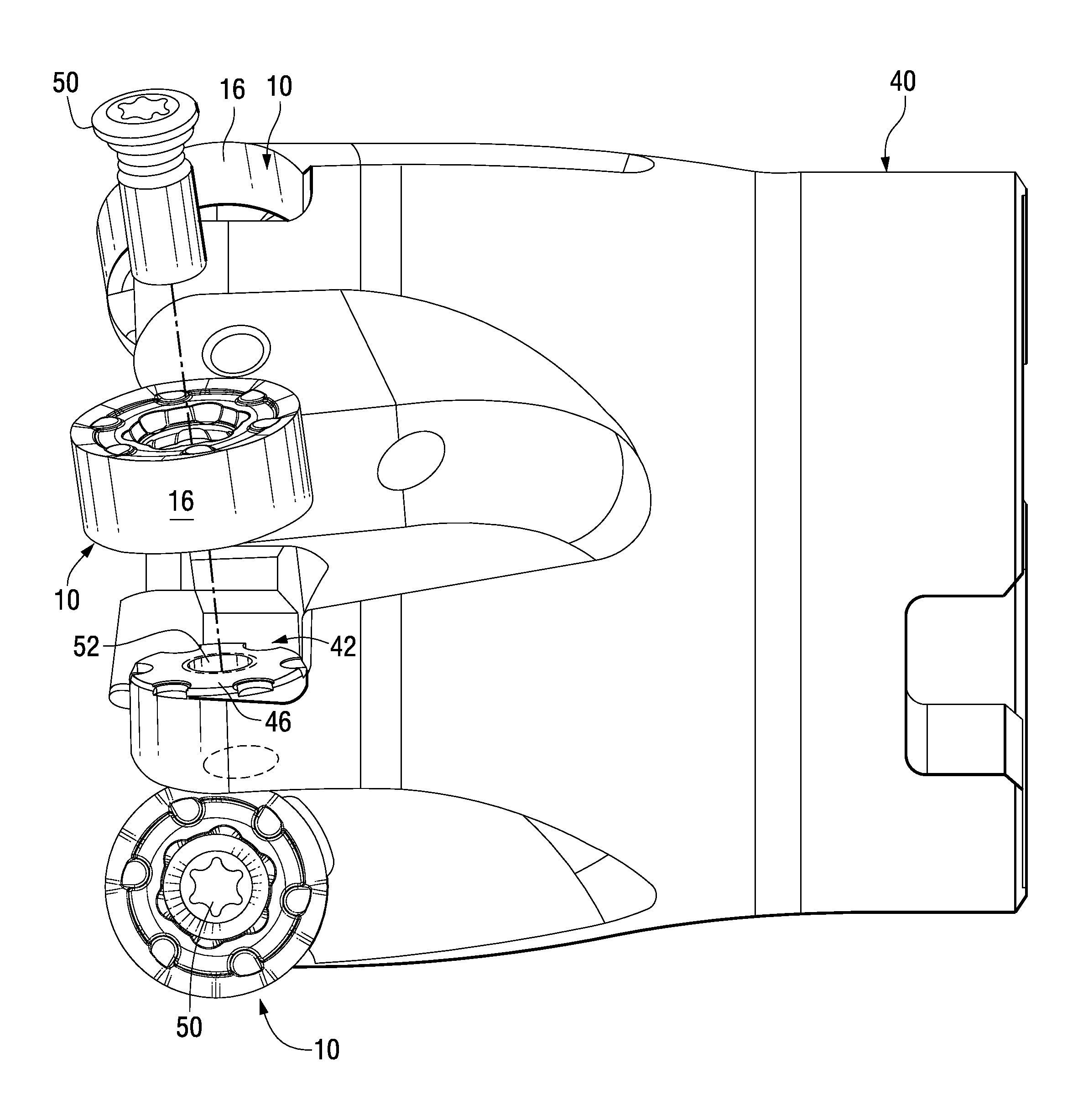 Round Cutting Insert With Anti-Rotation Feature