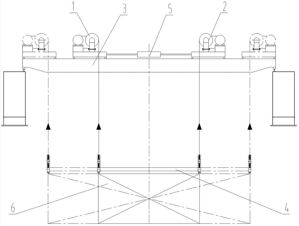 Gantry crane and hoisting mechanism thereof