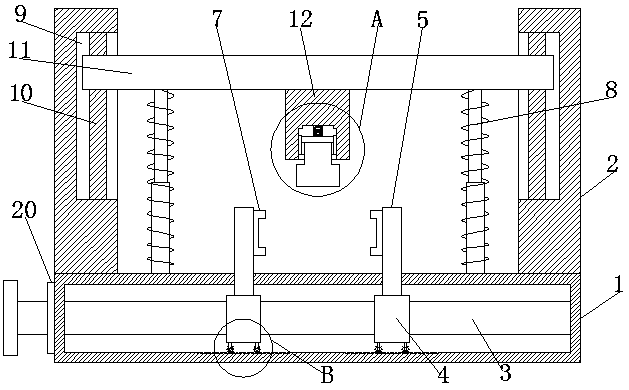 LED lamp printing and dyeing device