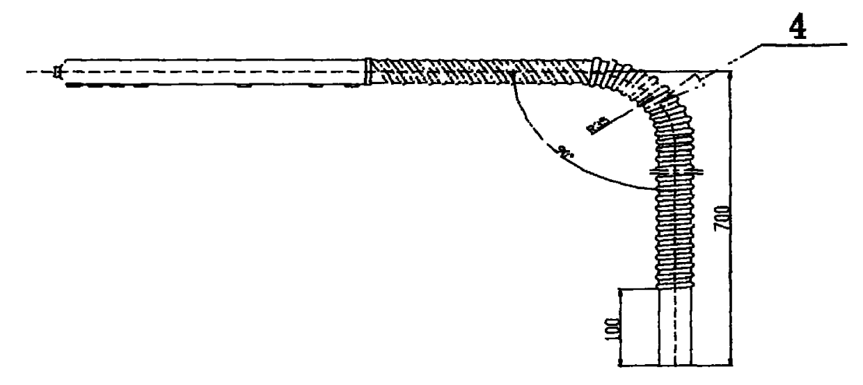 Production method of corrugated gas collecting pipeline member for air-conditioner