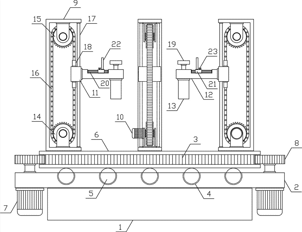 Bottom cover lifting rotary mounting mechanism