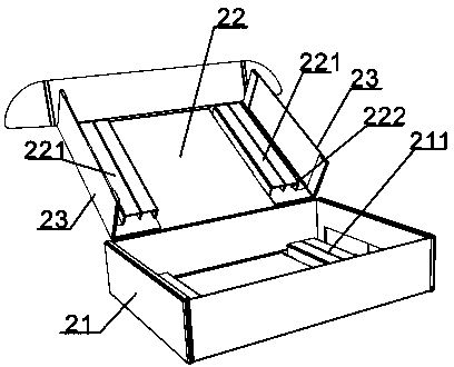 Corrugated paper packaging container for tablet products