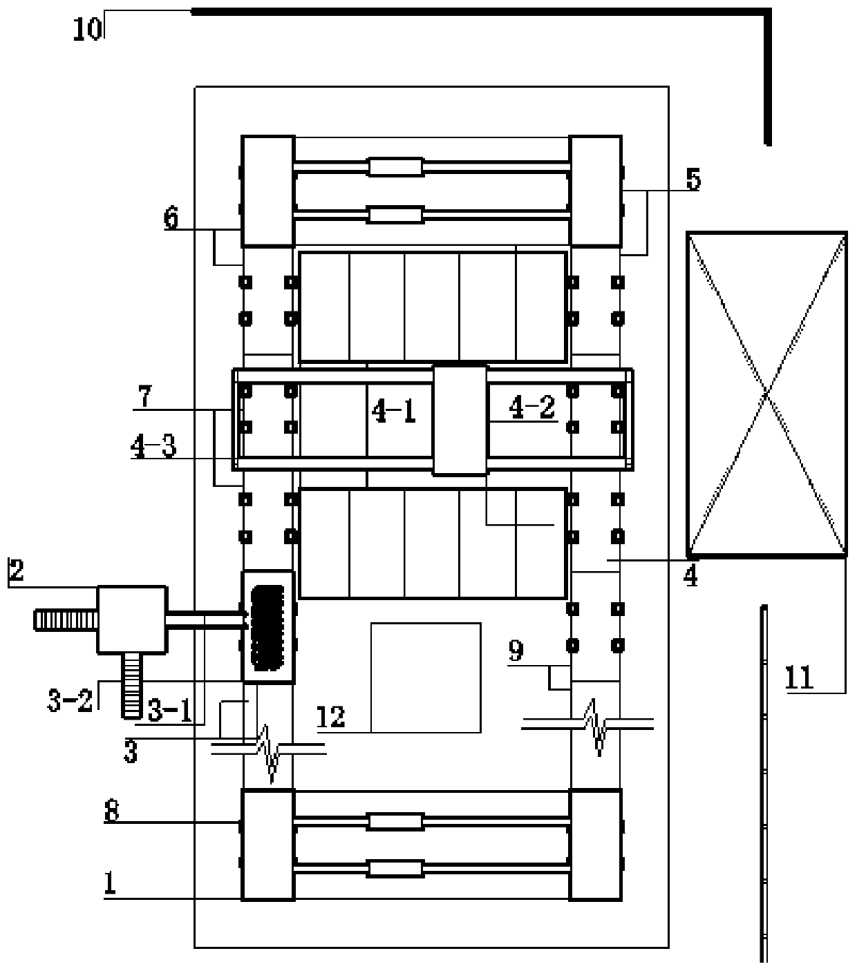 Laminated plate girder factory prefabrication automatic assembly line arrangement structure and production method