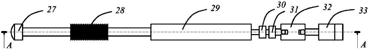 Multi-point synchronous hot-torsion forming device and forming method for hollow blade