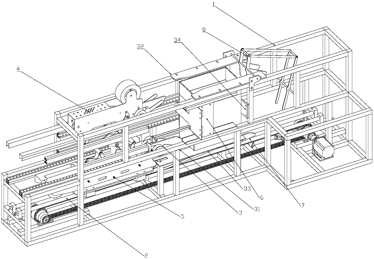 A carton folding packaging device