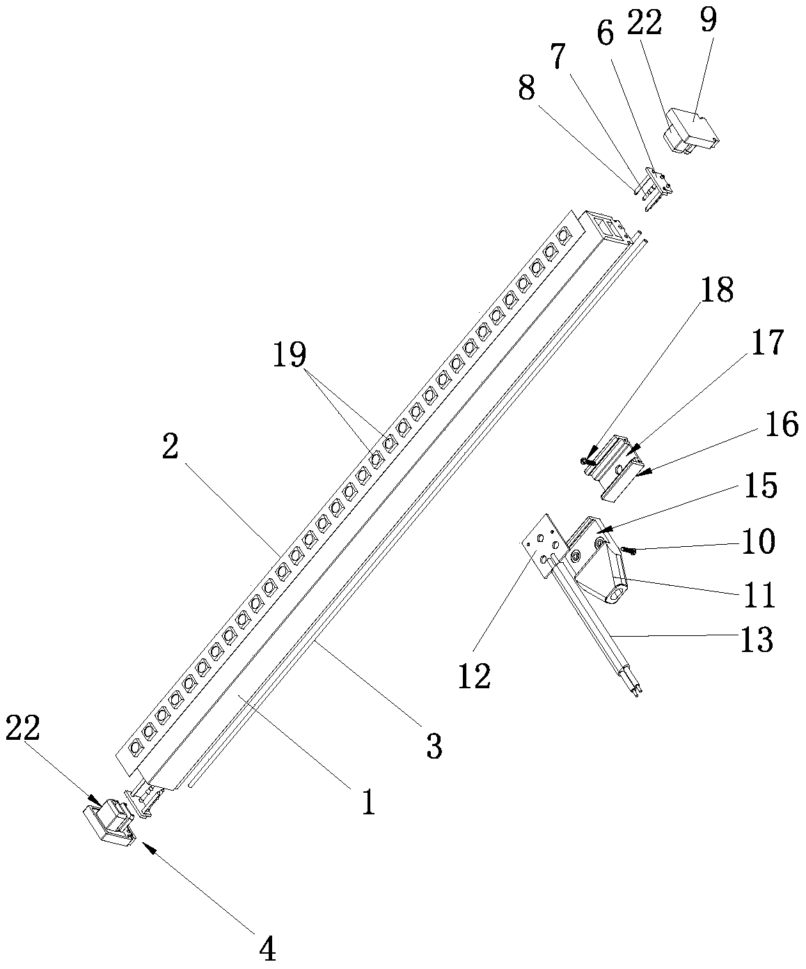 Flexible LED lamp strip capable of being flexibly powered