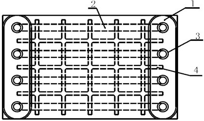 Water pipe reinforcing rib type cooling wall