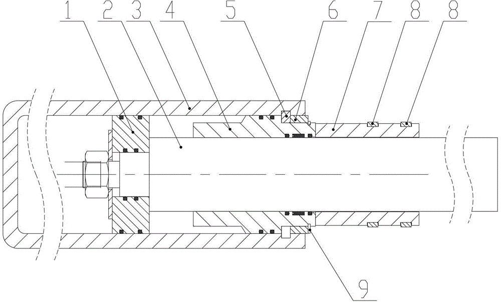 Inner semi-ring connected oil cylinder dismantling tool