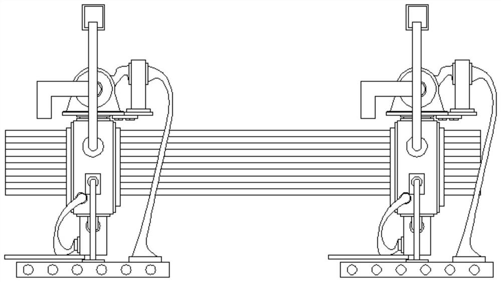 Fixing device for hoisting reinforcing steel bars for building construction