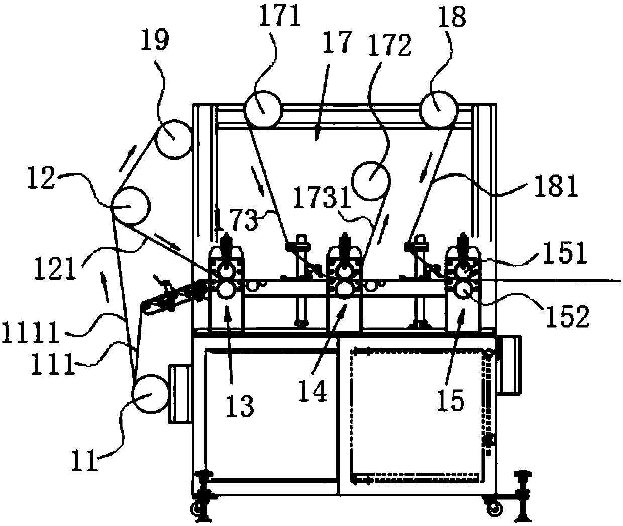 Glue film automatic production line