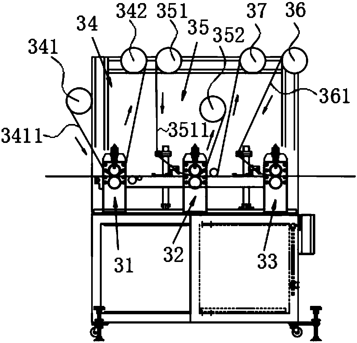 Glue film automatic production line