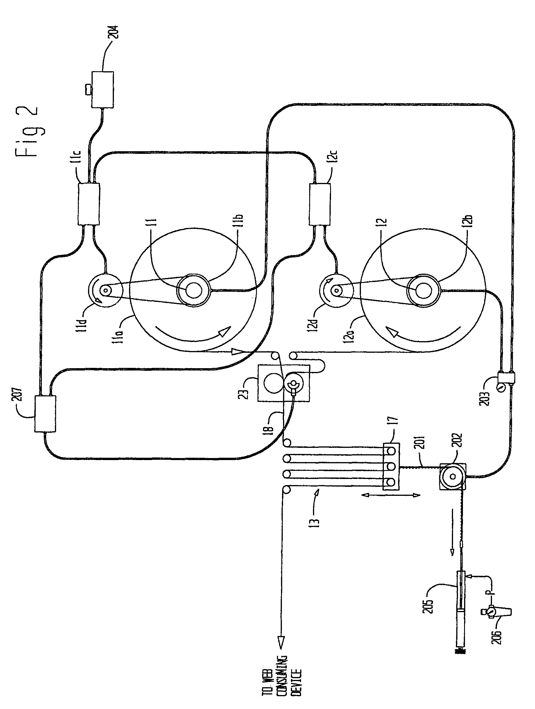 Apparatus for splicing webs