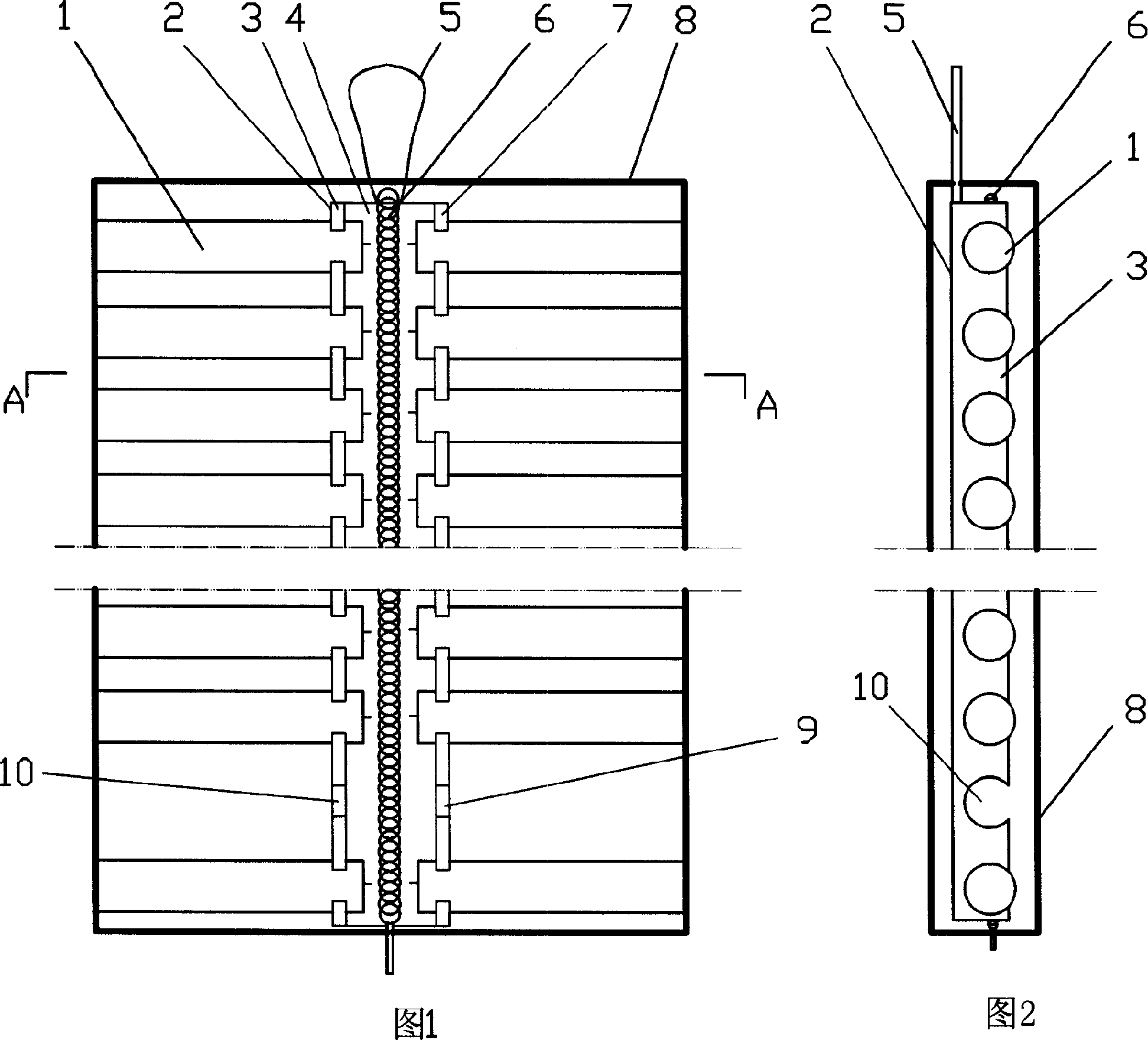 Pedrail inlayed type braided firecrackers and its production method