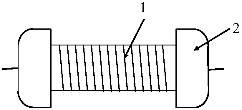 Preparation and coating method of a fuse for a wire-wound fuse resistor