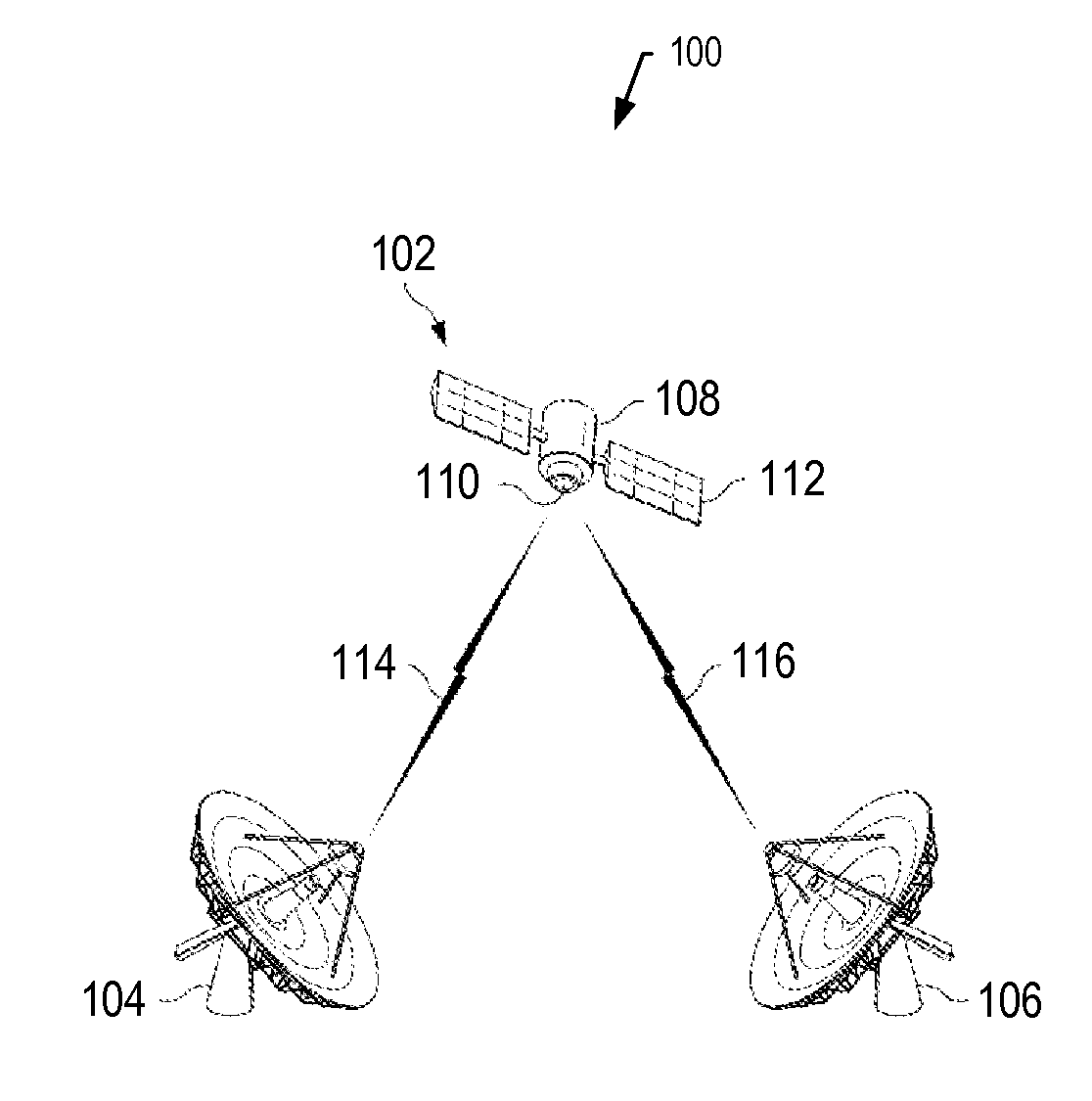 Hitless rearrangement of a satellite-hosted switch via propagated synchronization