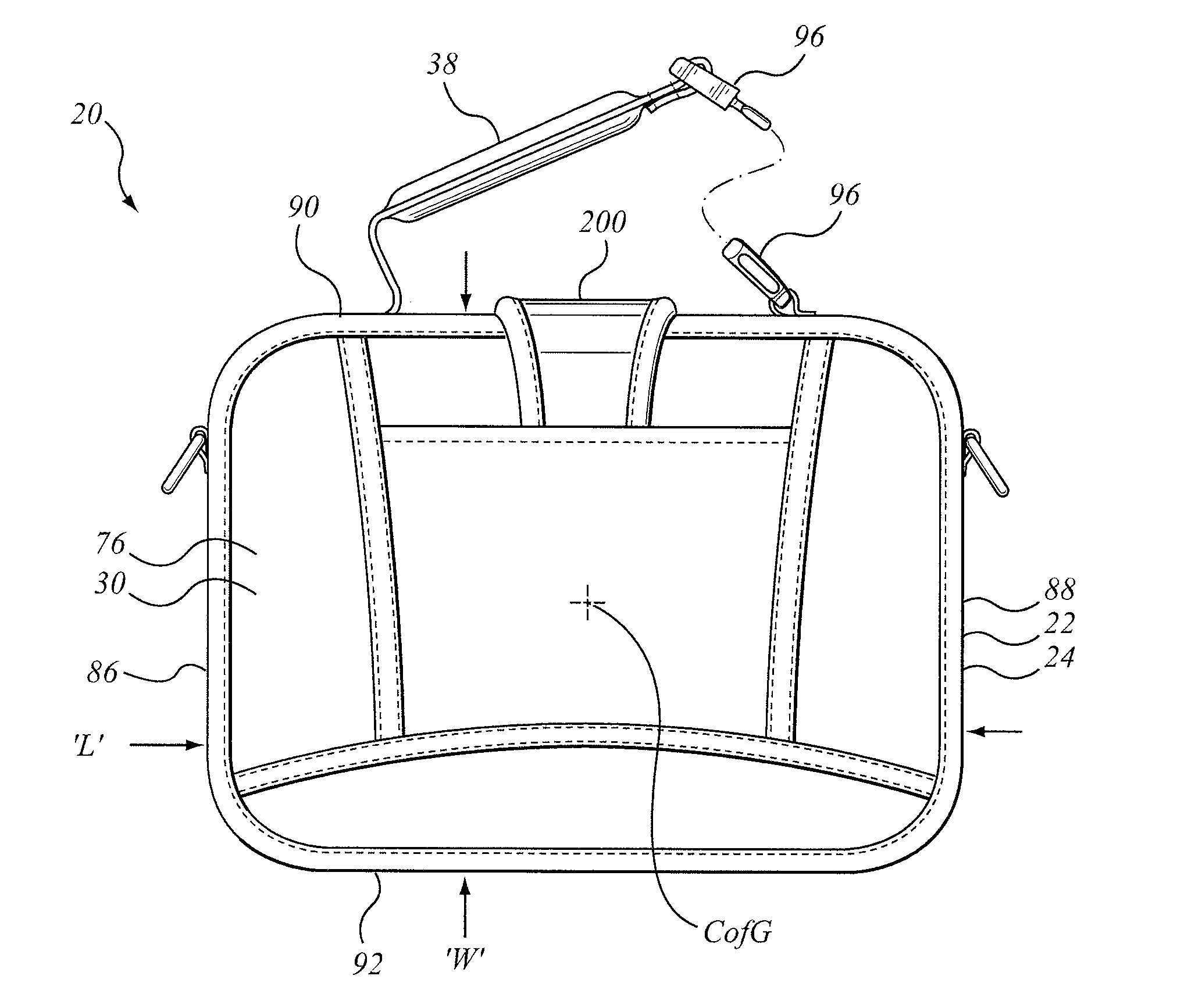 Lunch box with working surface