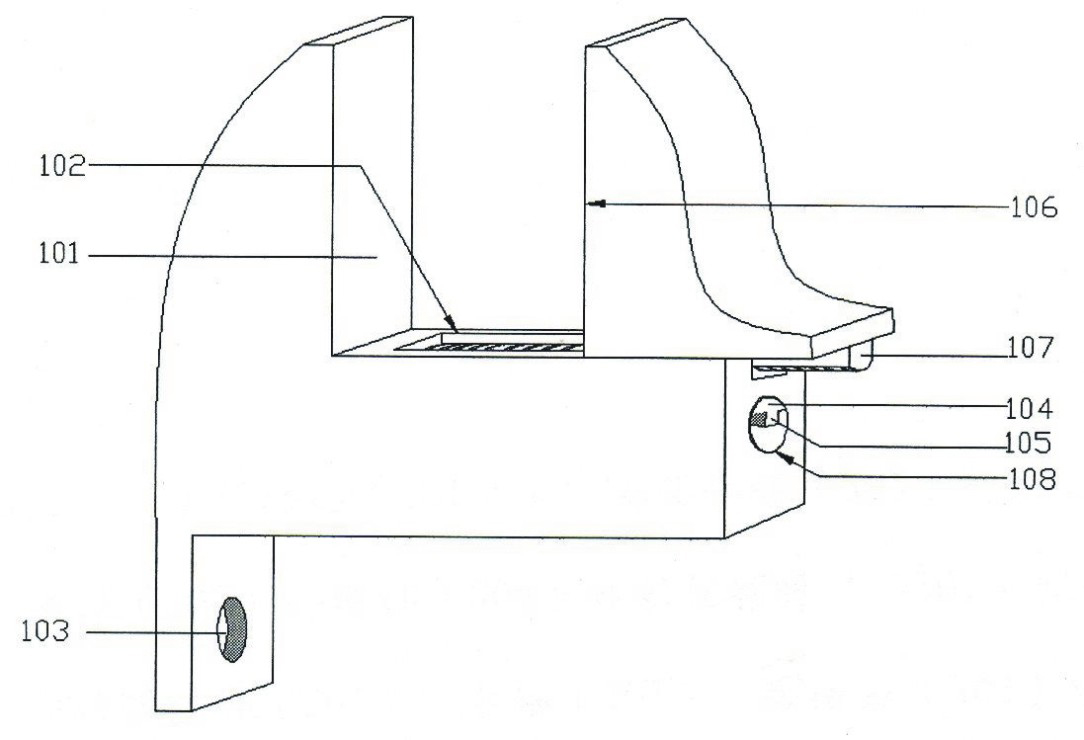 Pincerlike connection device