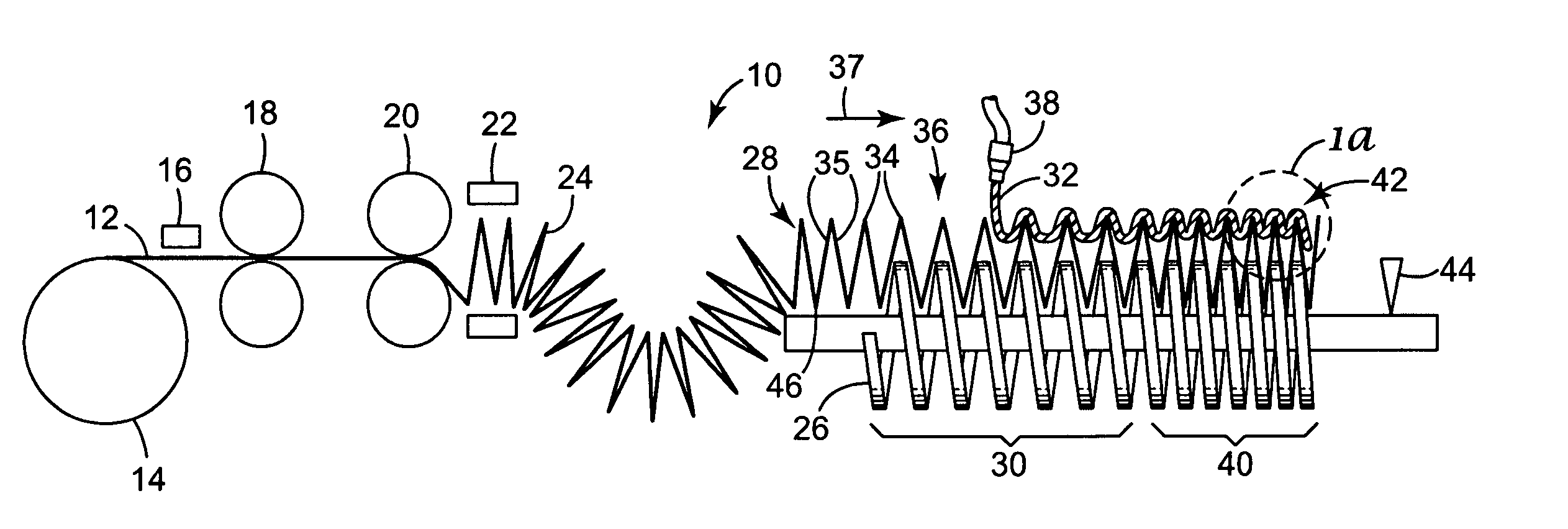 Method of forming self-supporting pleated filter media