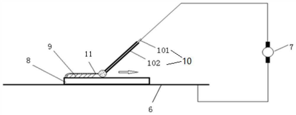 Hardfacing electrode for shielded metal arc welding for repair of deep-sea trenching plough, and preparation method and use method thereof