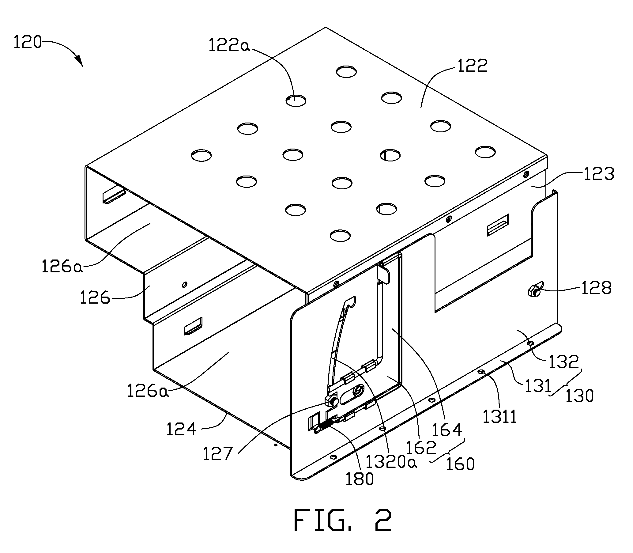 Hardware fastening structure for computer