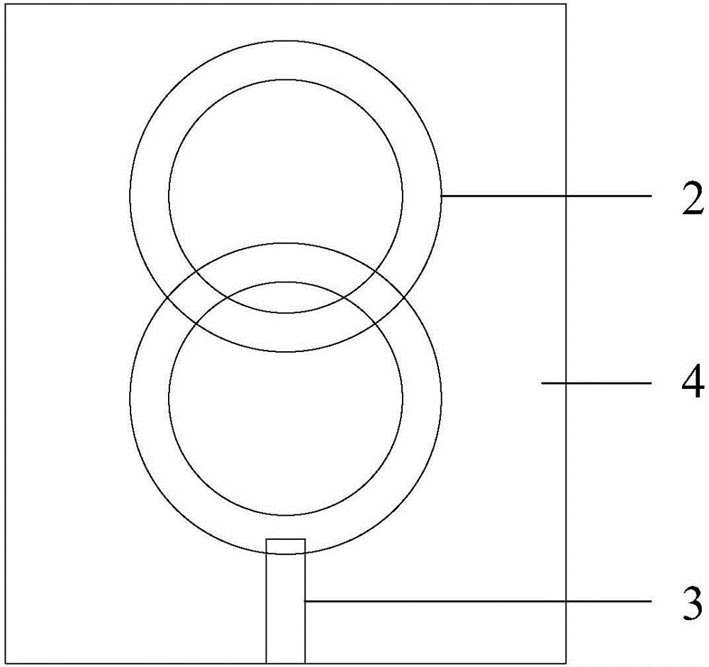 PCB (Printed Circuit Board) dual-frequency communication antenna