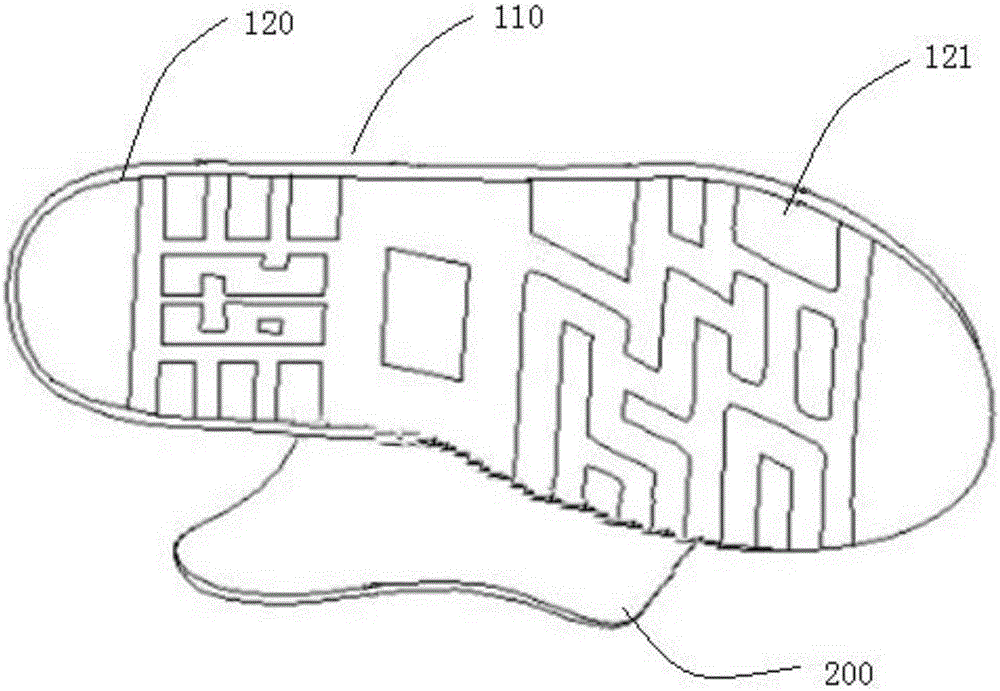 Shoe sole and paddling shoes