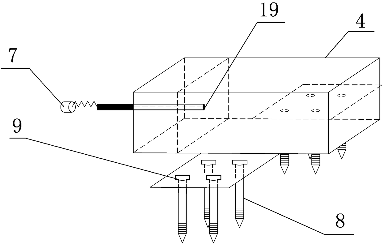 In-situ test device and method for testing shear strength and long-term creep deformation of rock sample