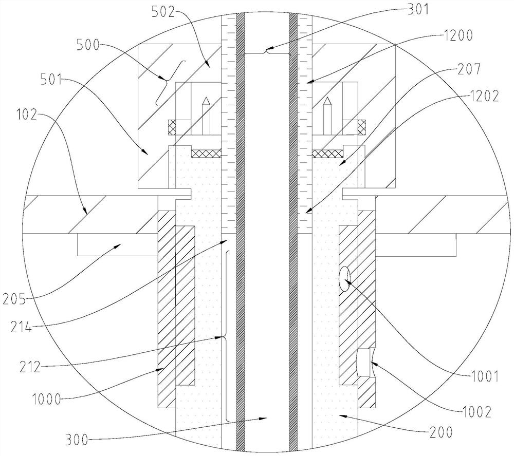 Pressurization test device for cladding tube