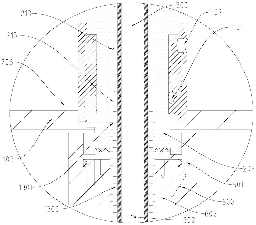 Pressurization test device for cladding tube