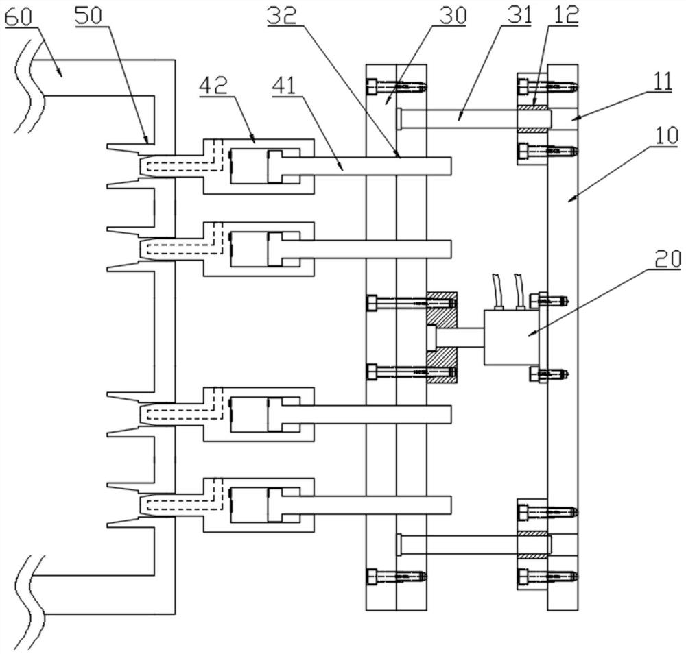 Extrusion pin mechanism