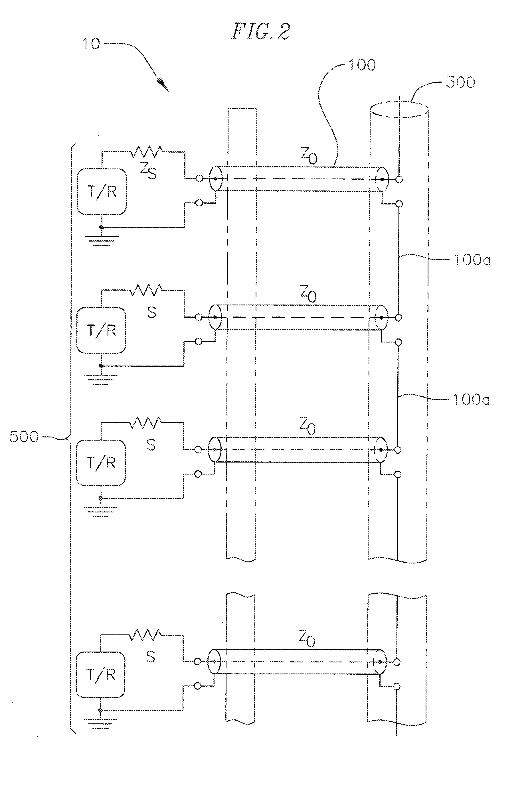 Continuous current rod antenna