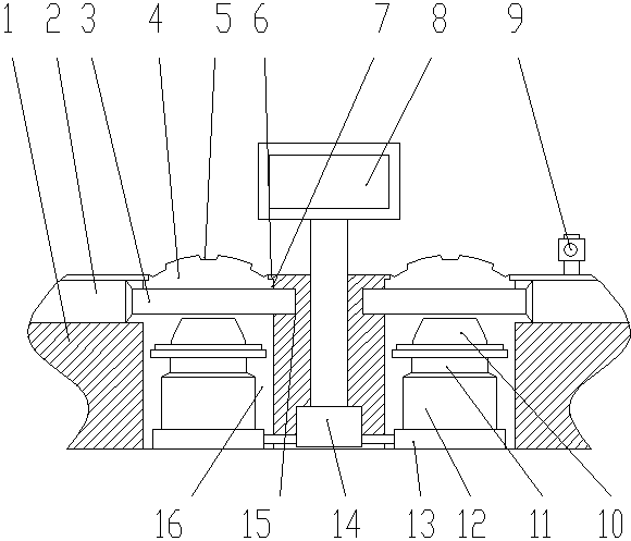 Small-sized double-weighing-unit automobile weighbridge