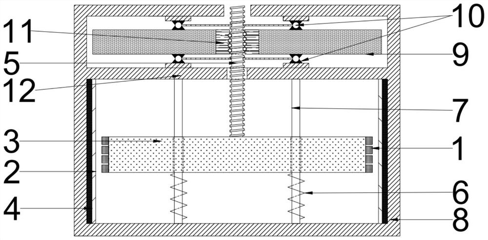 Vertical tuned mass ball screw type inerter eddy current damper