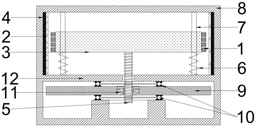 Vertical tuned mass ball screw type inerter eddy current damper