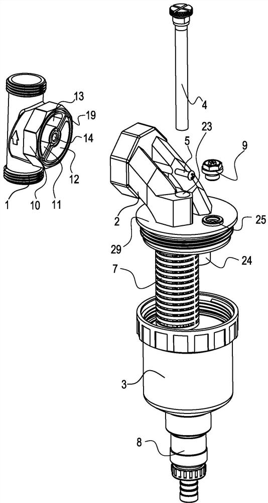 An octagonal positioning magnetic filter