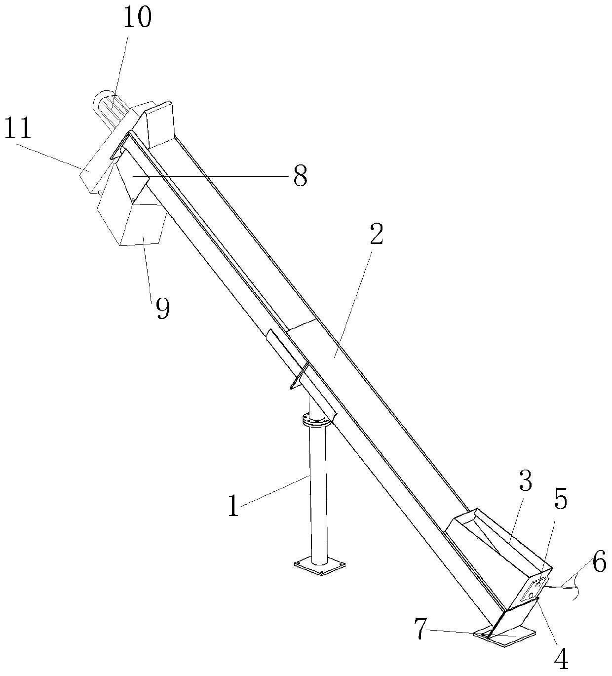 Garbage input mechanism for environment-friendly and efficient garbage pyrolysis device