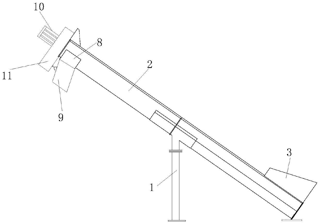 Garbage input mechanism for environment-friendly and efficient garbage pyrolysis device