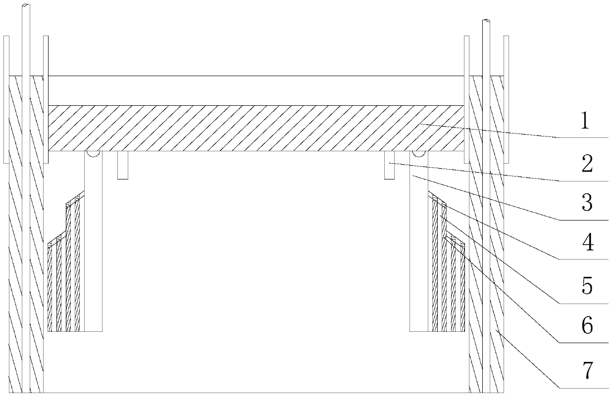 A protective structure for slip-form construction of exhaust chimney in painting workshop