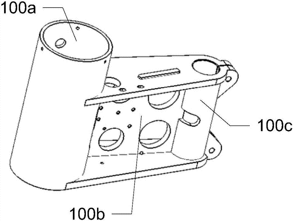 A rack operating component